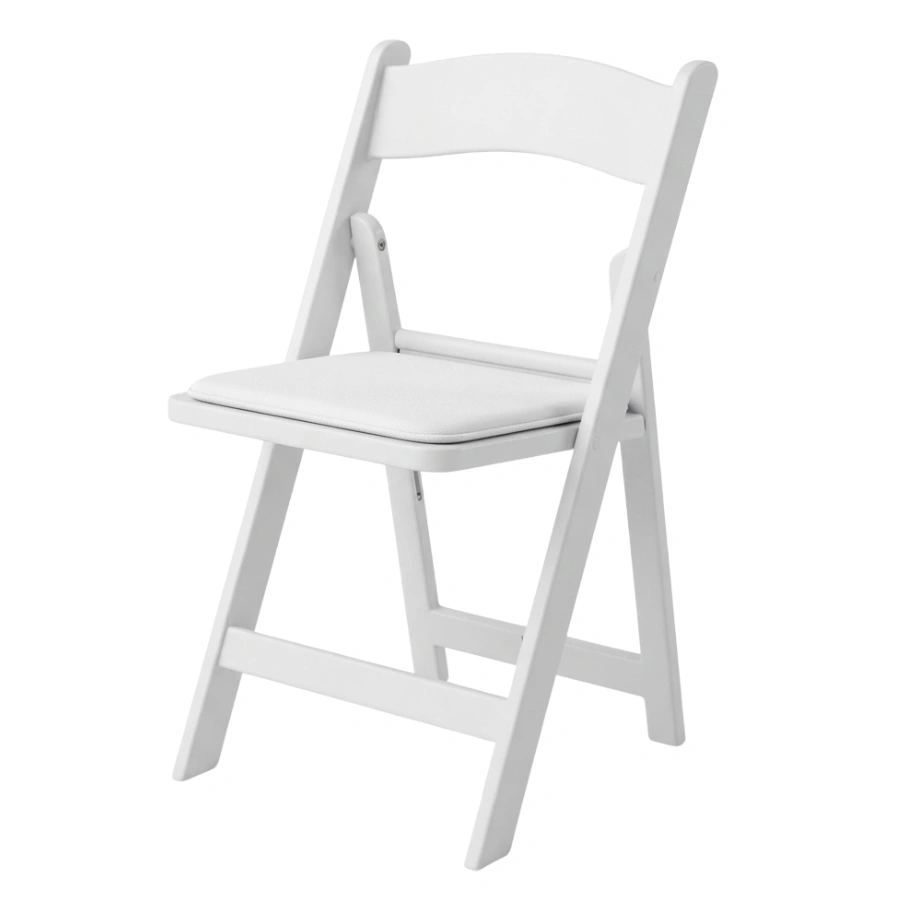 silla plegable americana blanca
